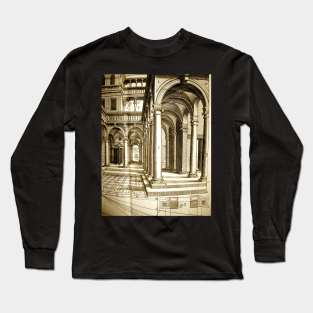 Architectural 2 Antique Engraving Long Sleeve T-Shirt